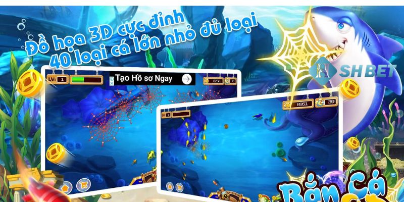 Trải nghiệm bắn cá 3d tại nhà cái trực tuyến